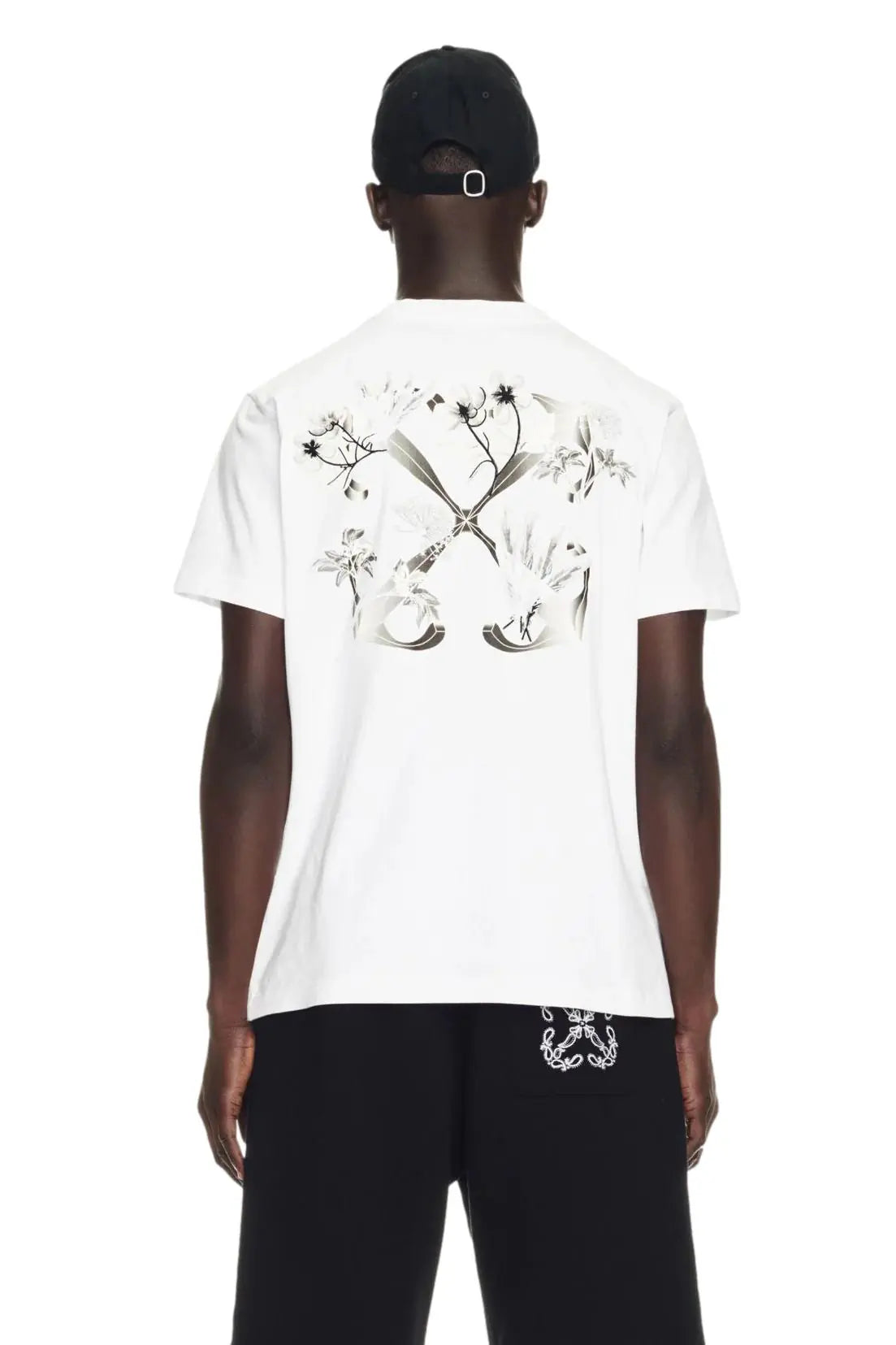 Off White Flower Scan cotton T shirt Exclusive