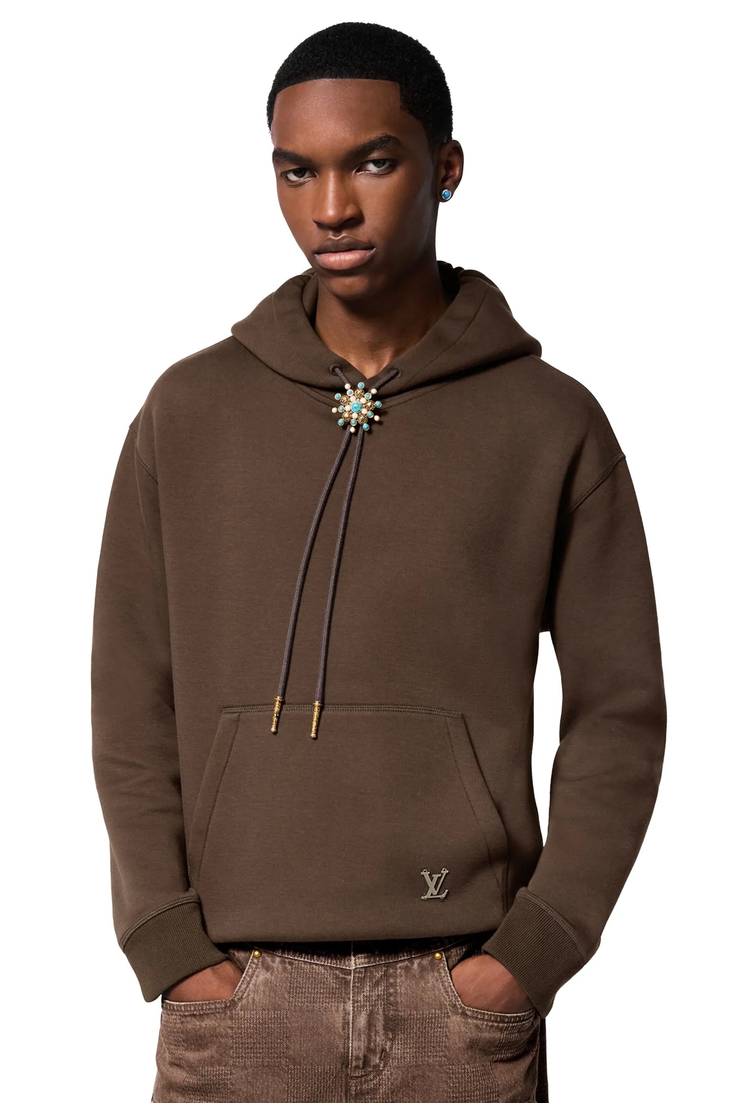 Louis Vuitton Embellished Cotton Hoodie