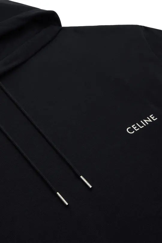 Celine loose hoodie in cotton fleece