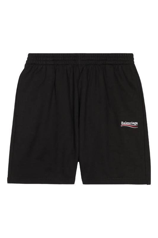 MEN'S POLITICAL CAMPAIGN SWEAT SHORTS IN BLACK