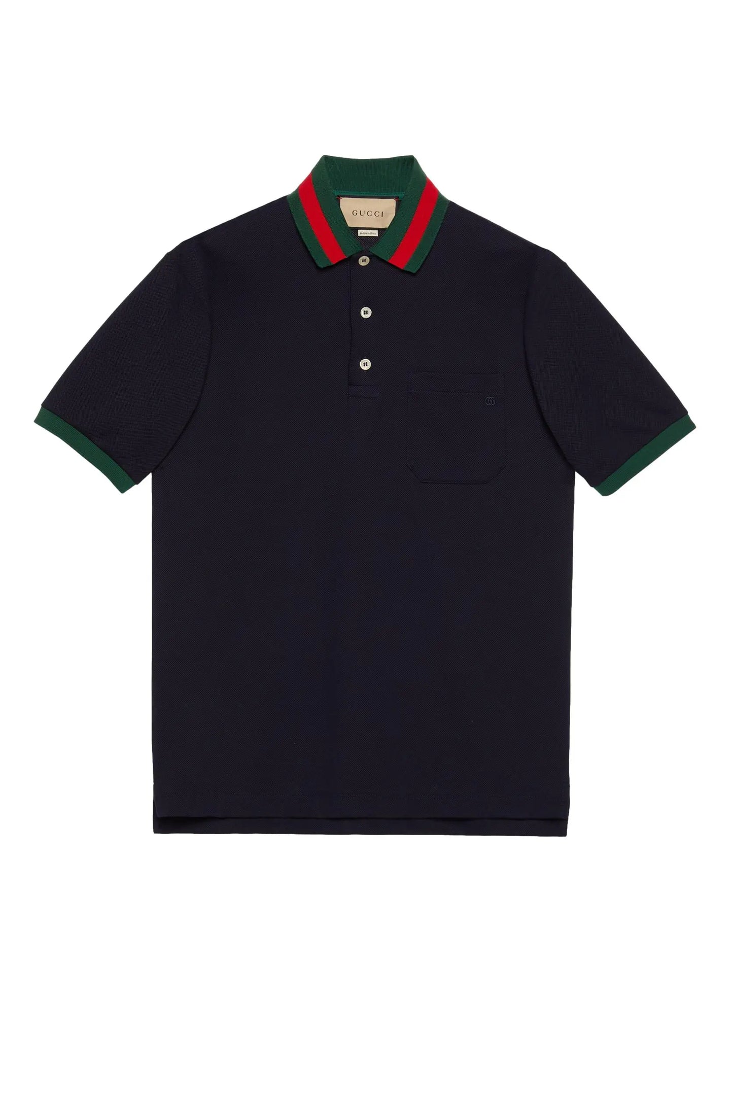 GUCCI STRETCH COTTON PIQUET POLO