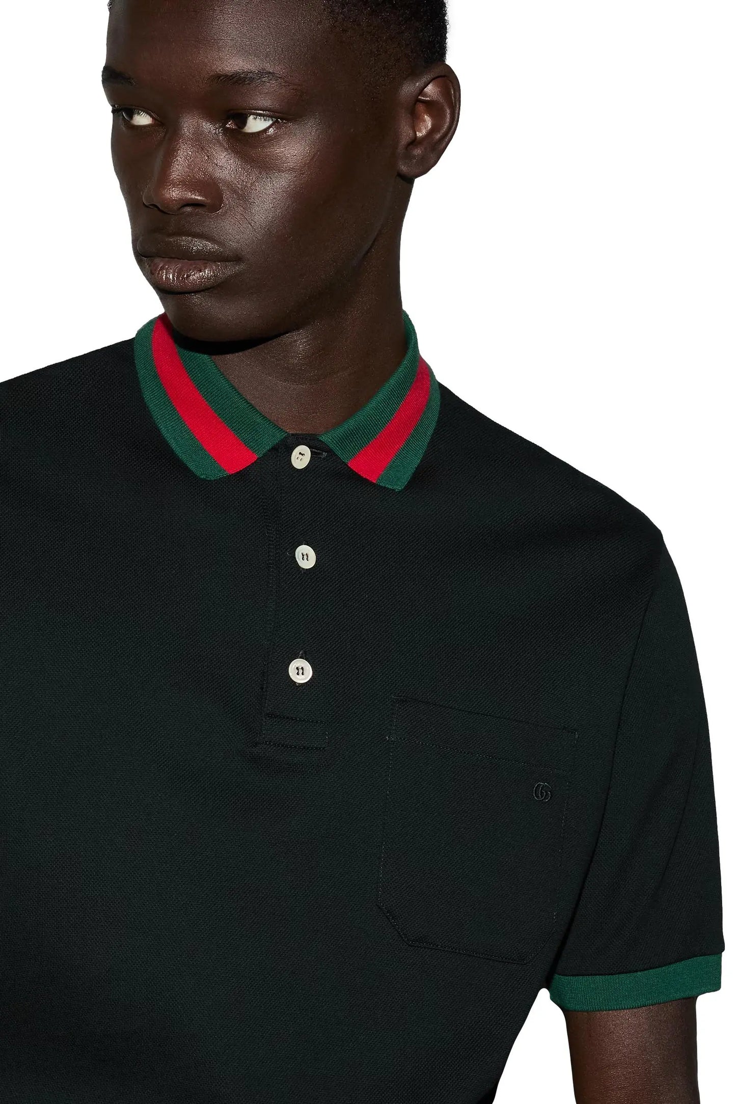 GUCCI STRETCH COTTON PIQUET POLO