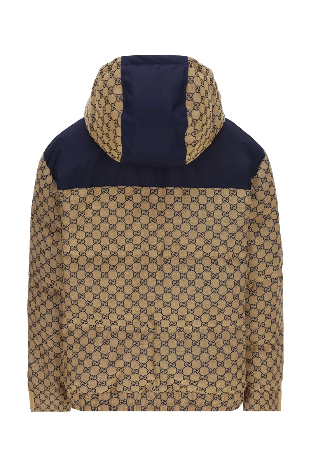 Gucci Logo Printed Hooded Puffer Coat