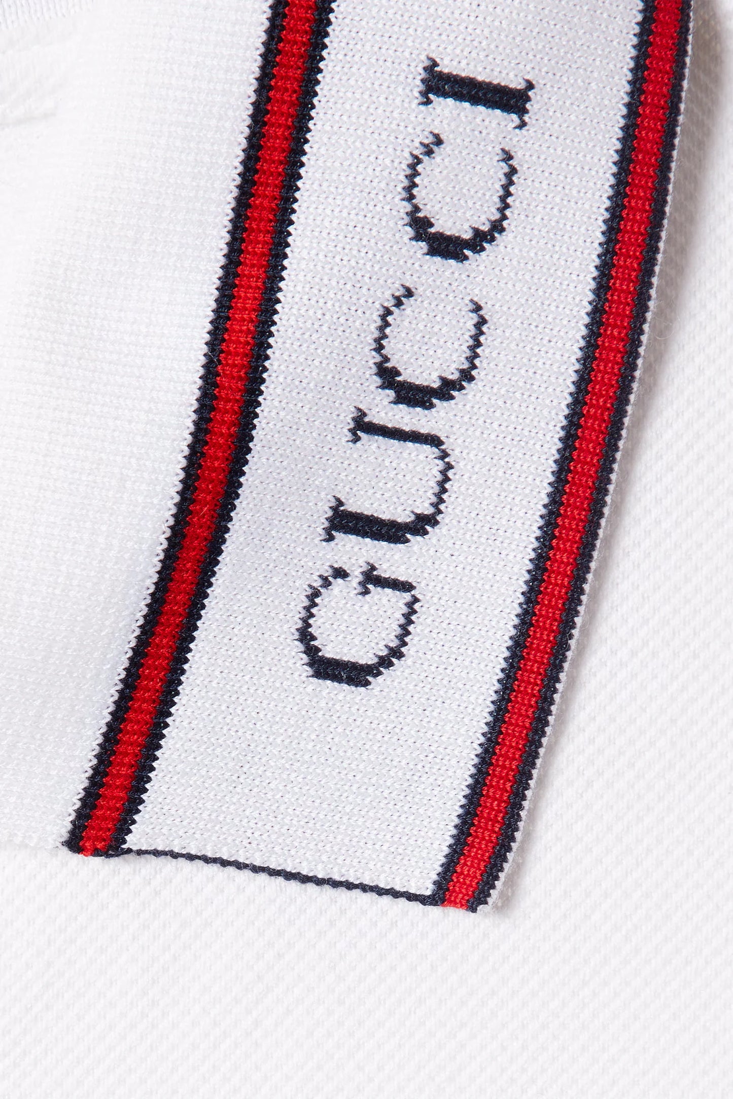 Gucci Cotton piquet polo shirt with Web