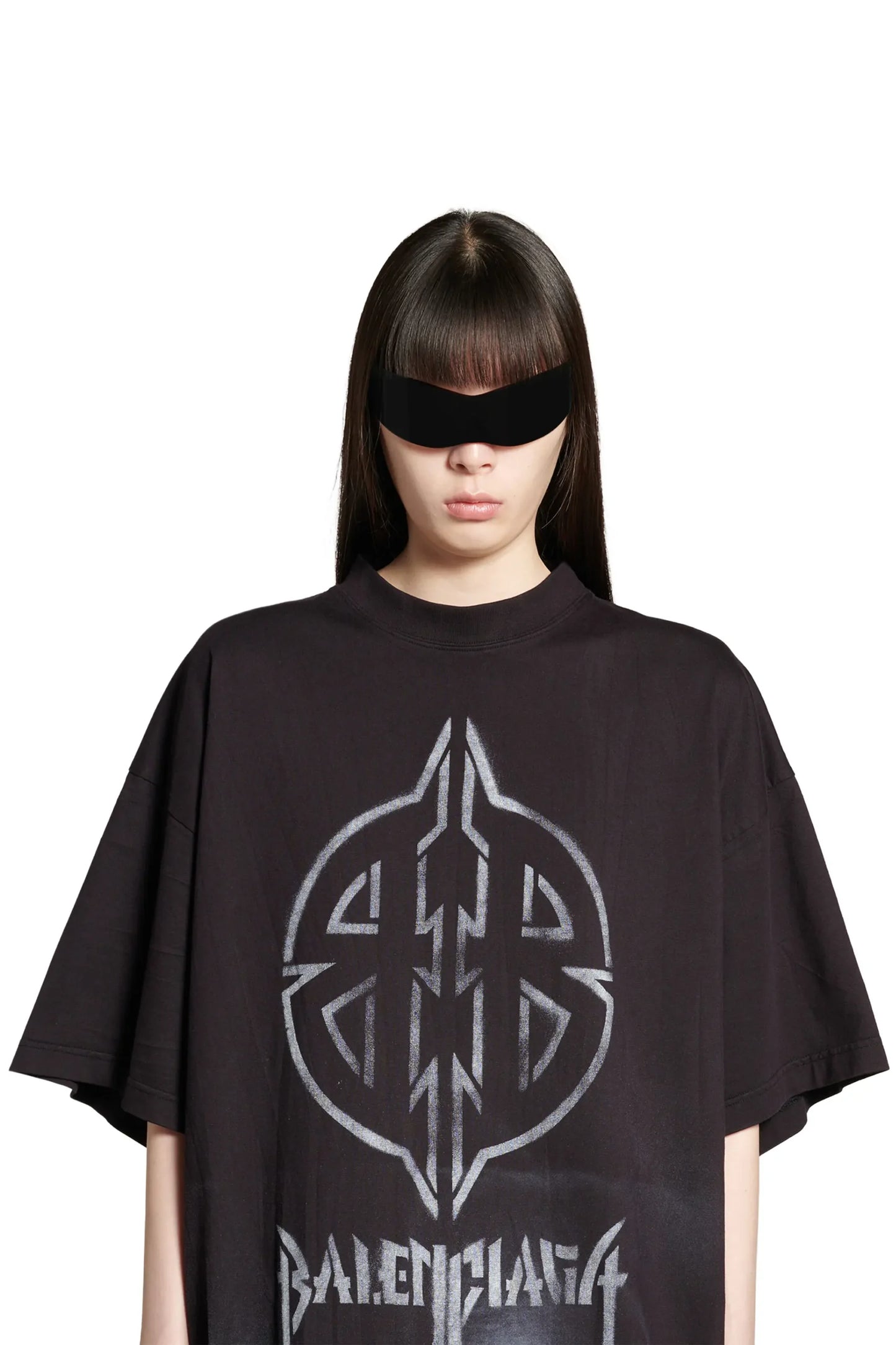 BALENCIAGA Metal Bb Stencil Oversized T-shirt (unisex)