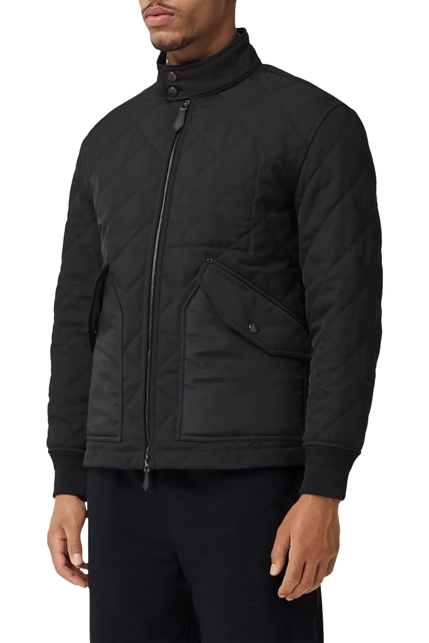 Burberry diamond-quilted thermoregulated jacket