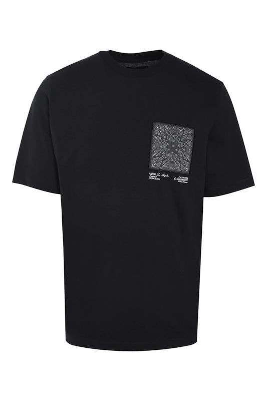 AMIRI bandana-appliqué cotton t-shirt