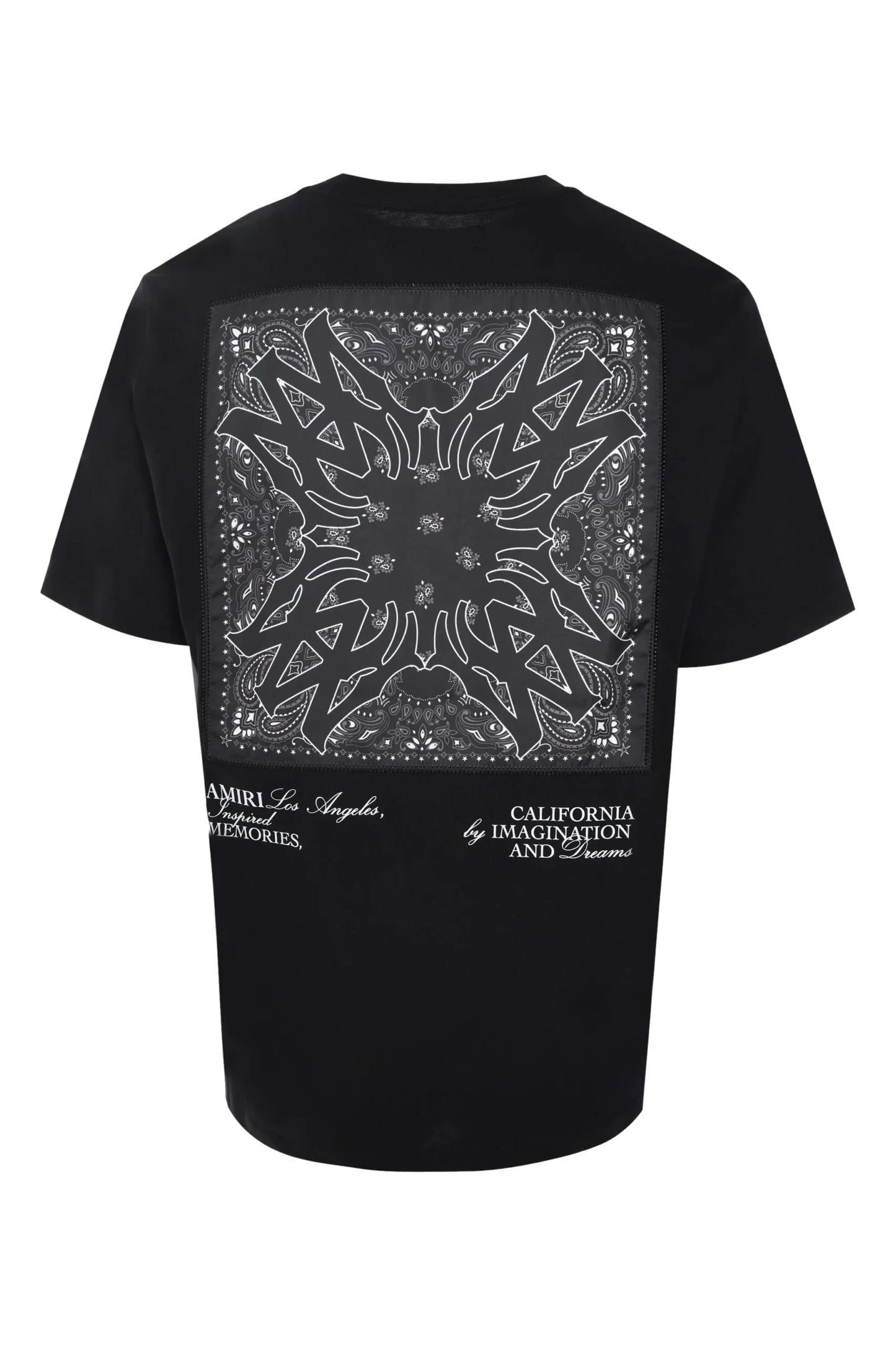 AMIRI bandana-appliqué cotton t-shirt