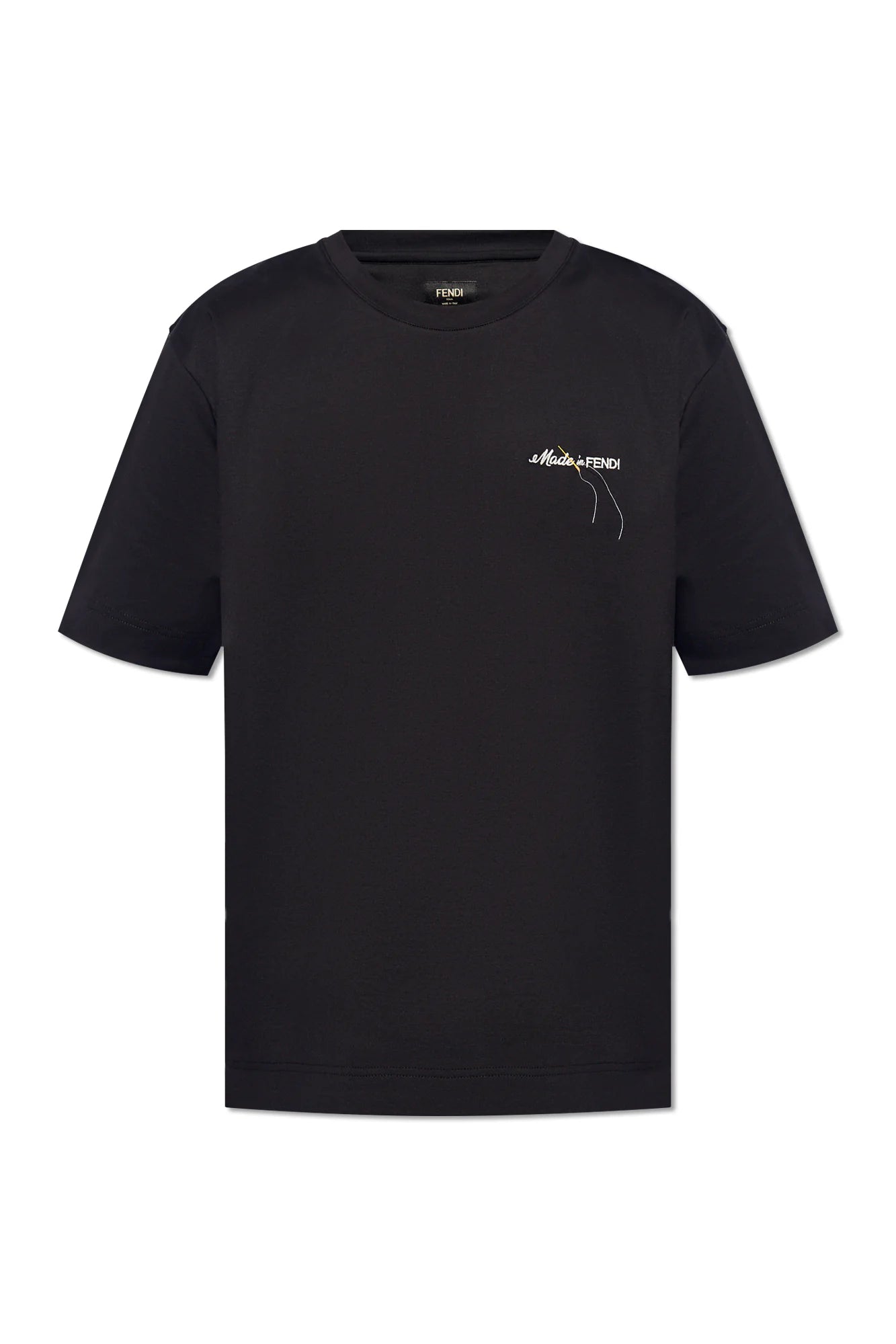 Fendi BLACK T-shirt with logo