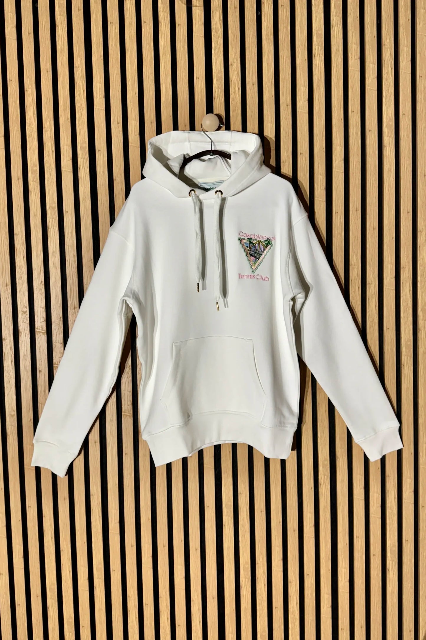 Casablanca Tennis Club Icon Hoodie White