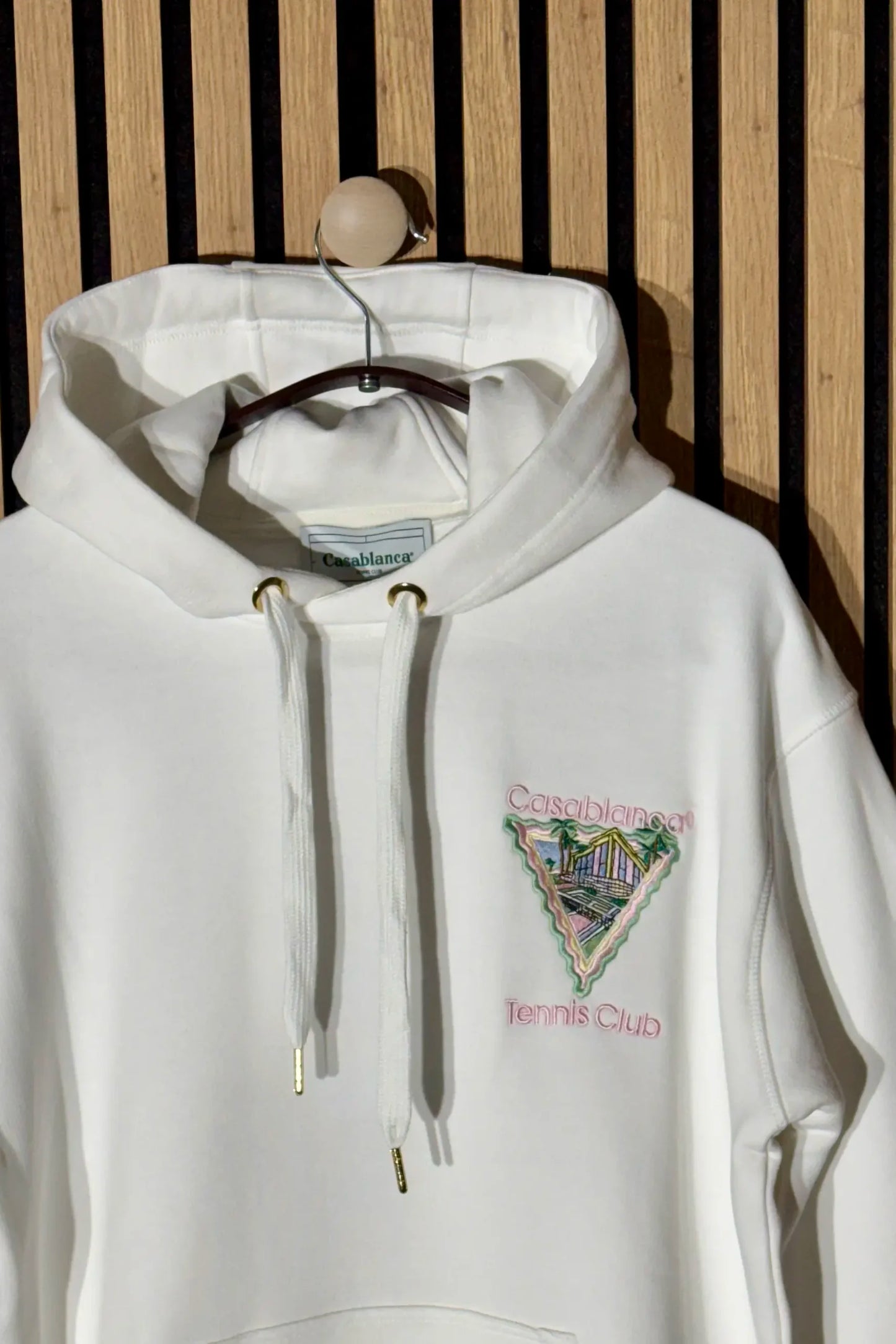 Casablanca Tennis Club Icon Hoodie White