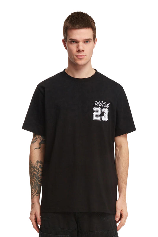 Off-White 23 Skate logo-embroidered T-shirt / Black