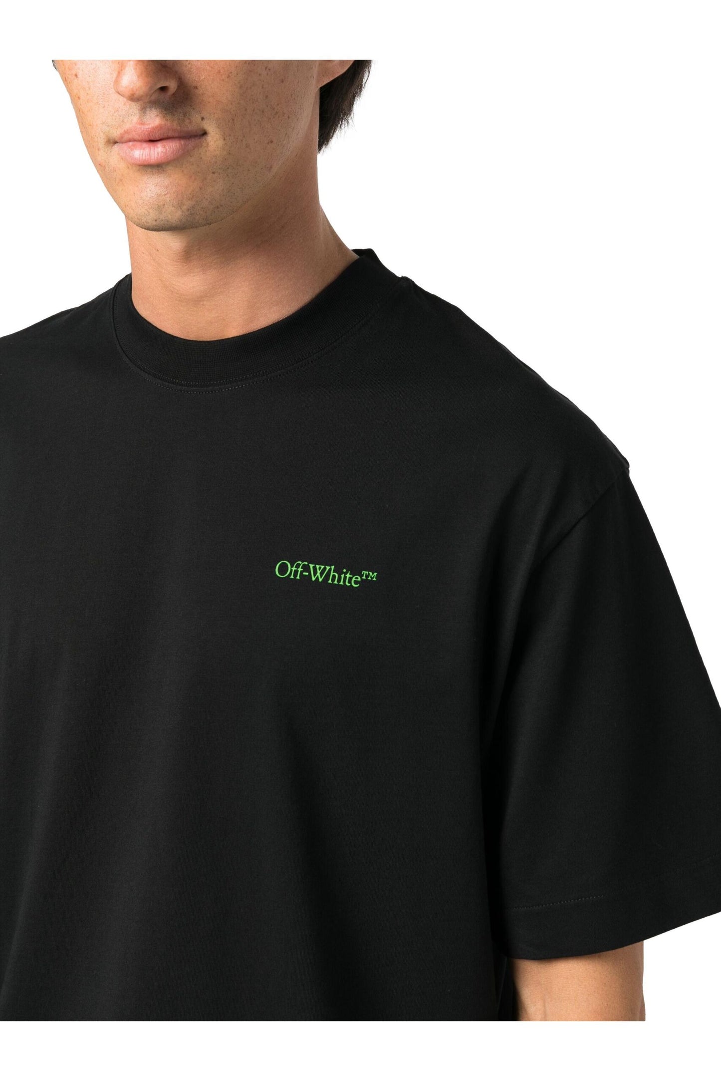 Off-White logo-embroidered T-shirt