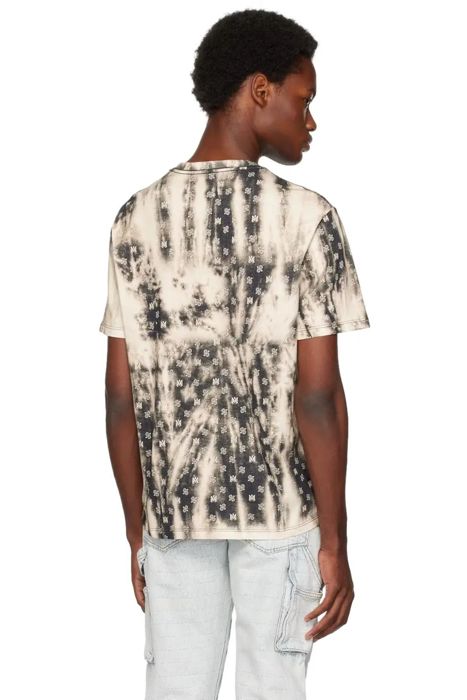 AMIRI Logo Bleached Cotton T-shirt