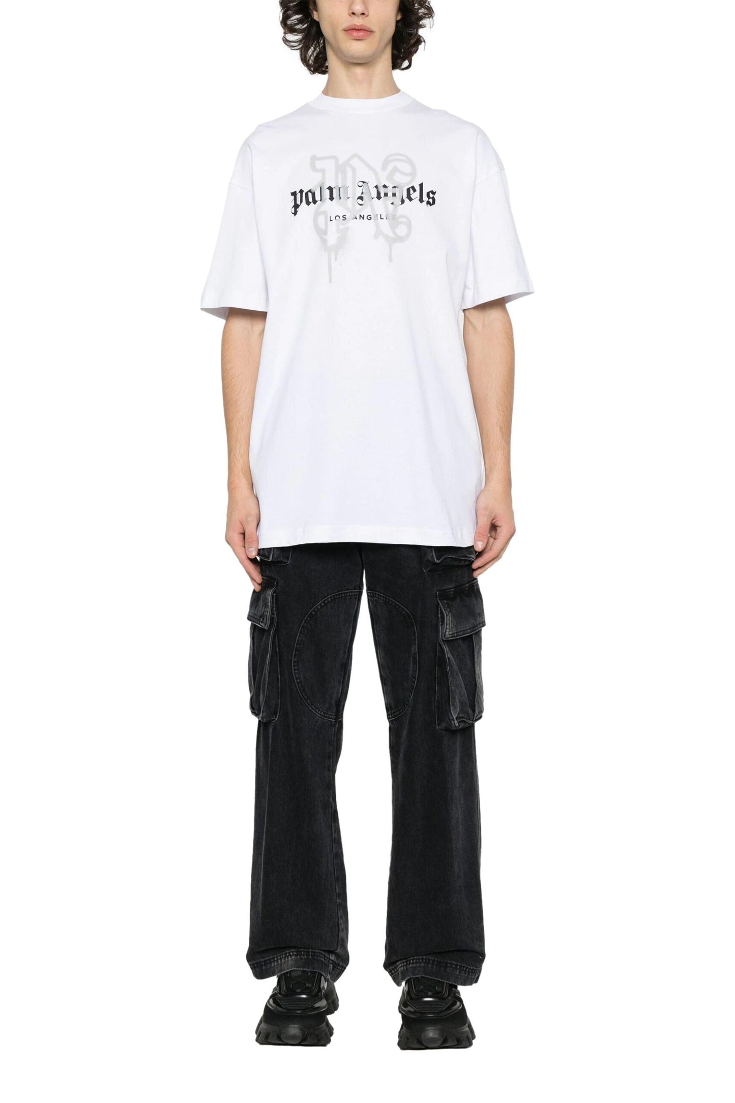 Palm Angels Los Angeles monogram-print T-shirt