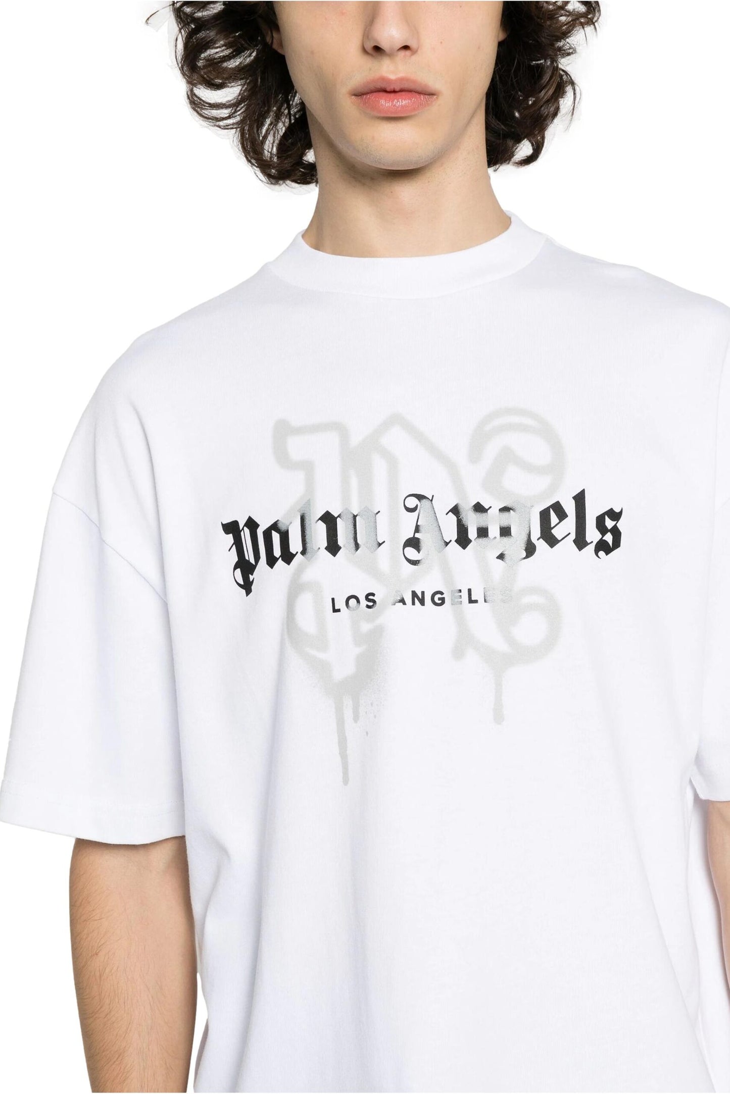 Palm Angels Los Angeles monogram-print T-shirt