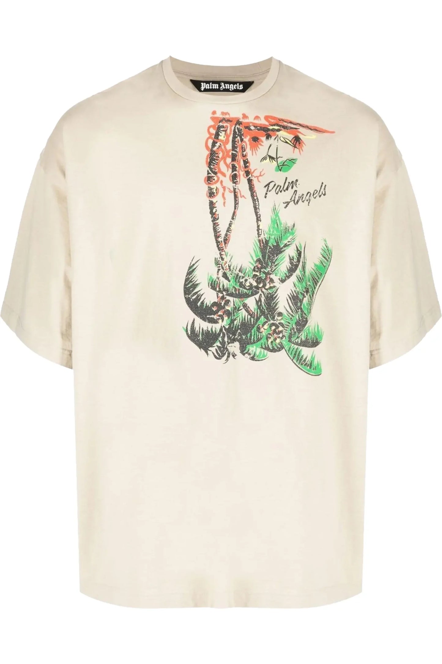 Palm Angels palm-print crew-neck T-shirt