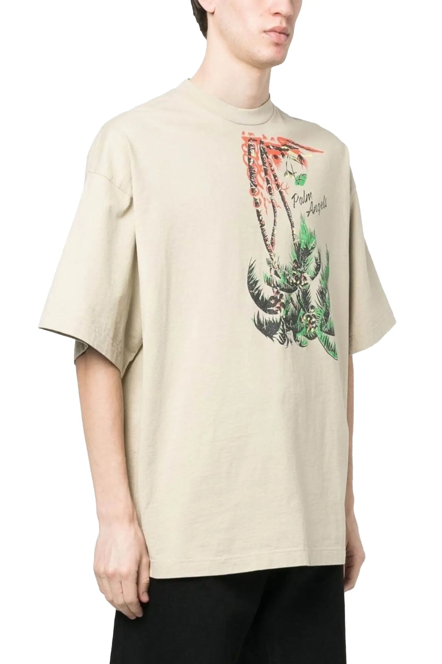 Palm Angels palm-print crew-neck T-shirt