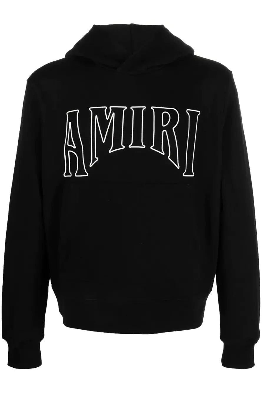 AMIRI logo-print long sleeves hoodie