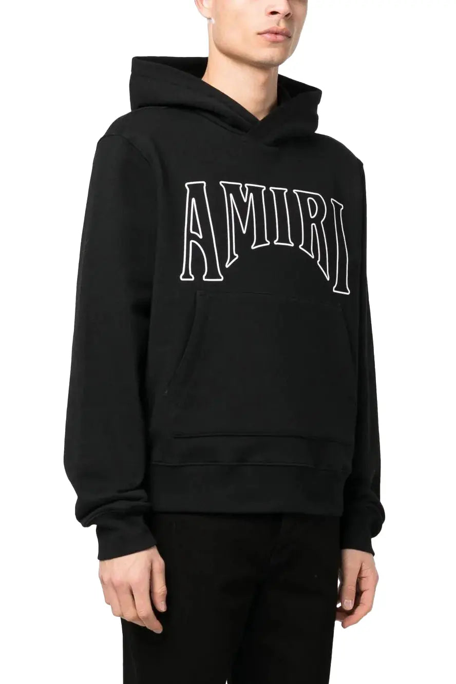 AMIRI logo-print long sleeves hoodie