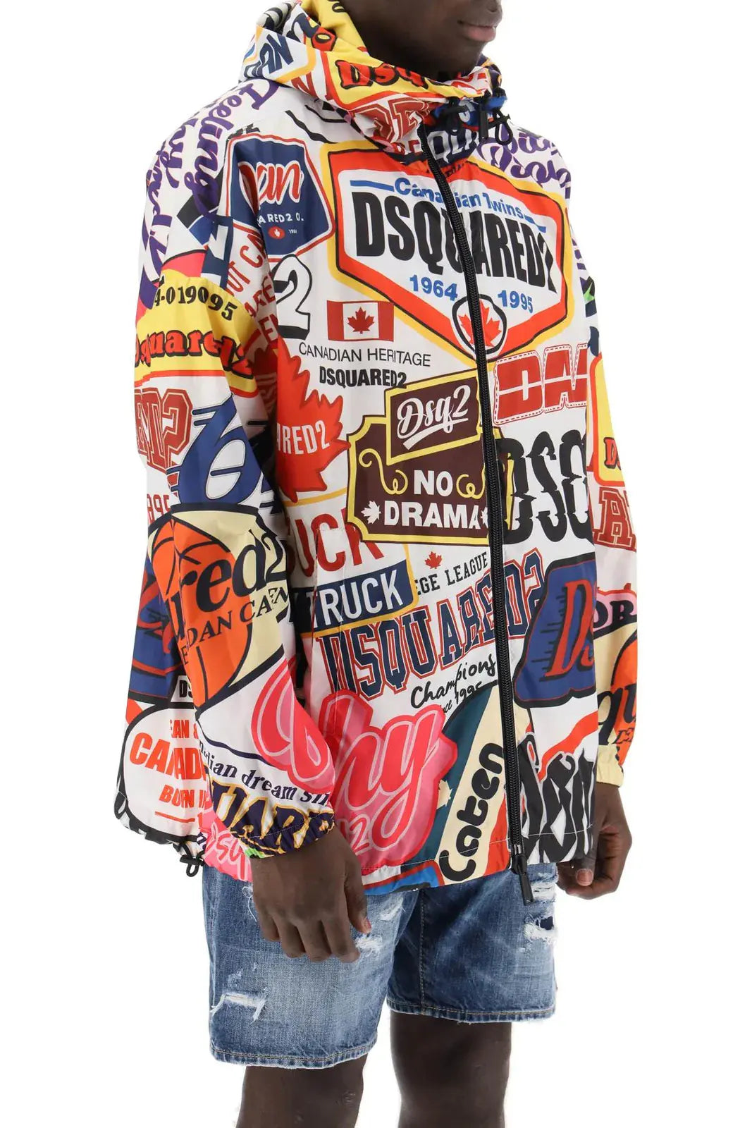 DSQUARED2
graphic-print hooded jacket