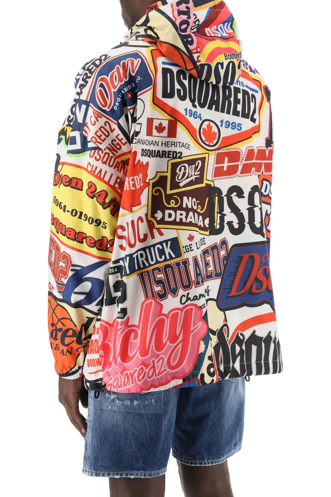 DSQUARED2
graphic-print hooded jacket