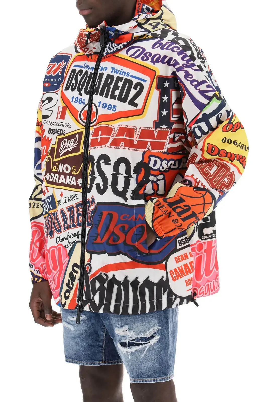 DSQUARED2
graphic-print hooded jacket