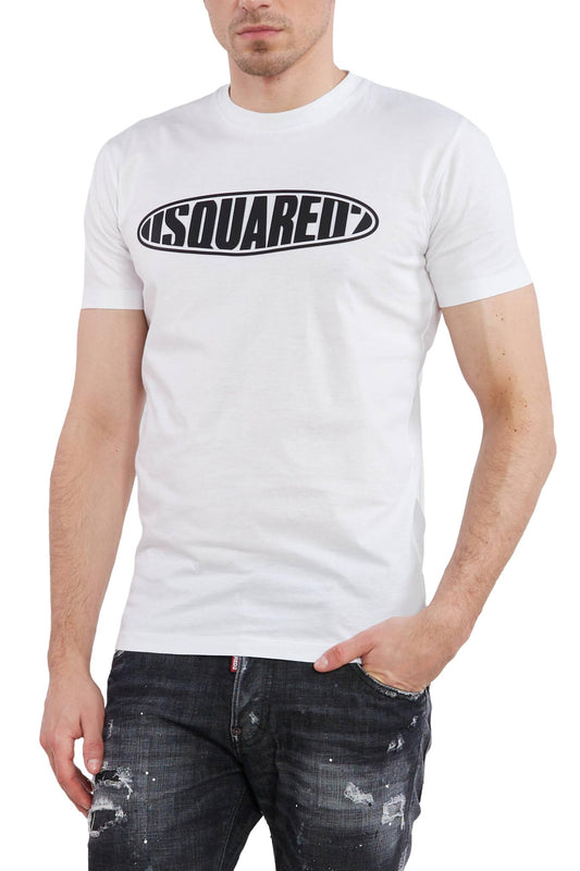 Dsquared2 Surf Board Logo T-Shirt White