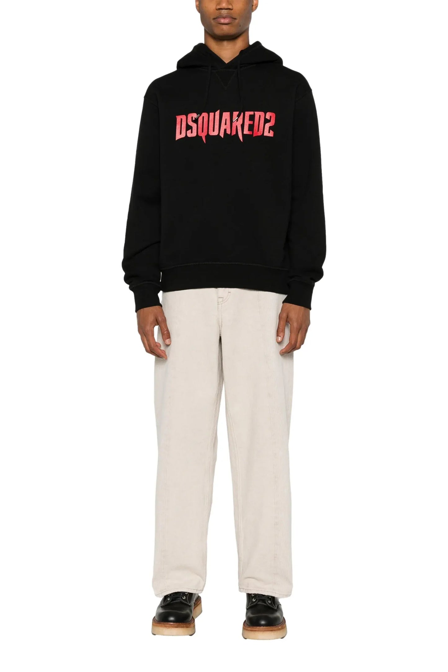 DSQUARED2
logo-print cotton hoodie