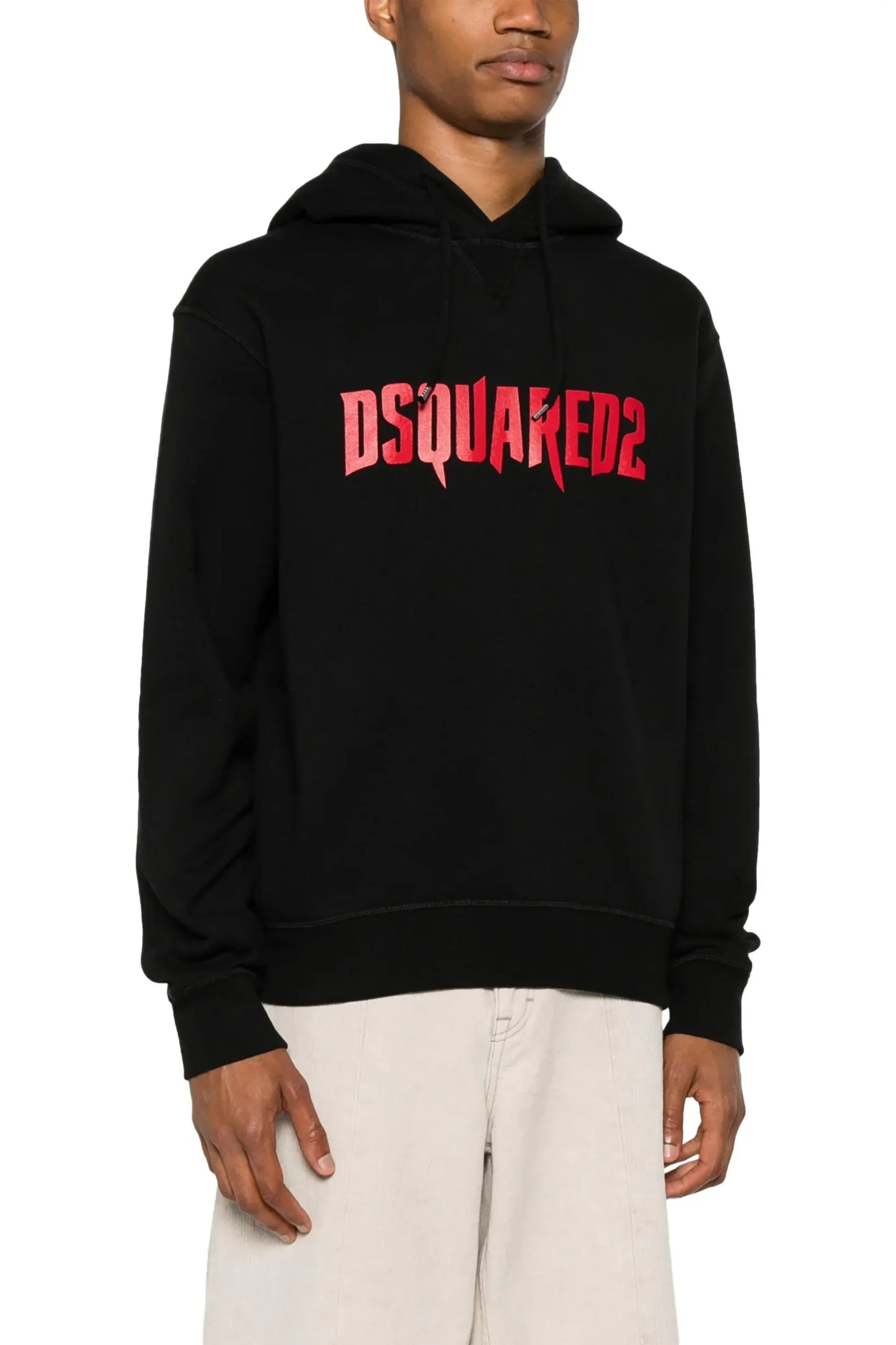 DSQUARED2
logo-print cotton hoodie