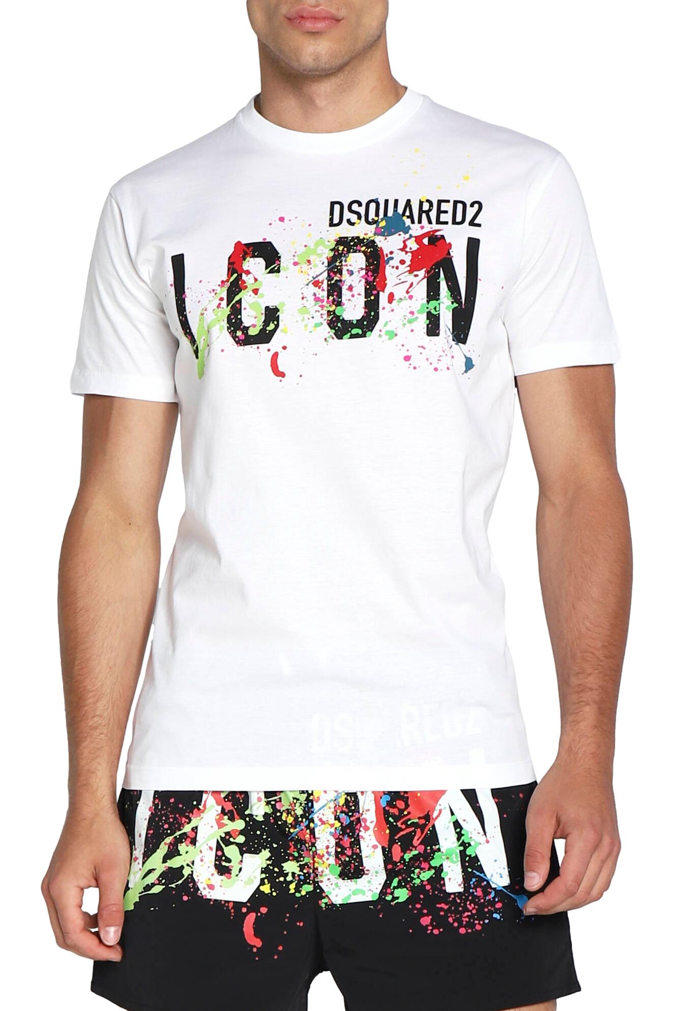 Icon Splatter Cool T-Shirt White