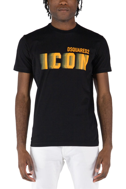 Gradient Icon Tee Black-Yellow