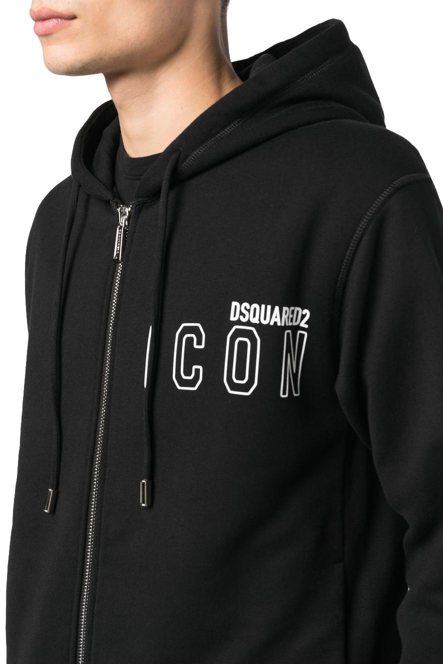 Dsquared2 Kapuzenjacke mit Logo-Print