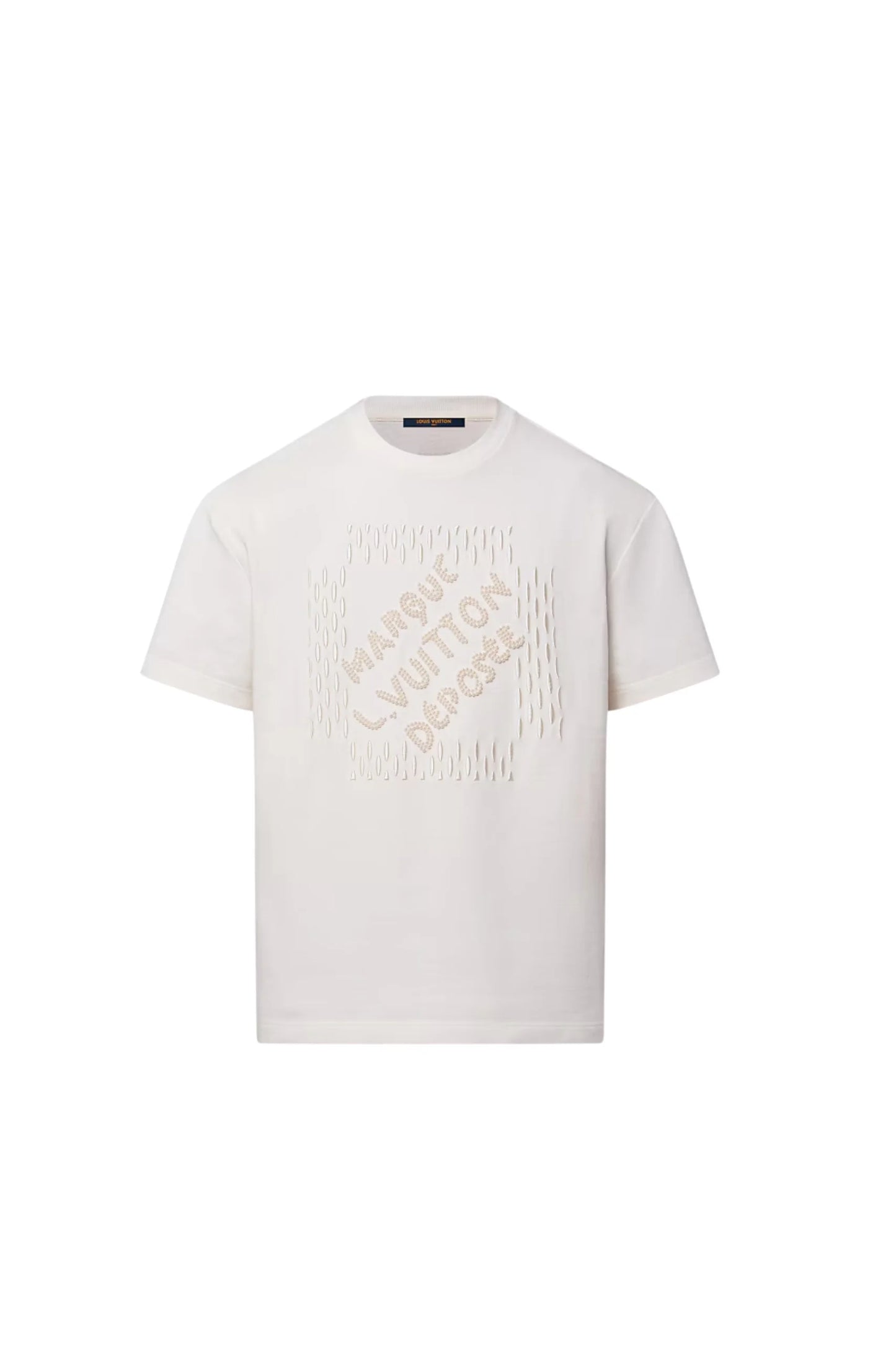 LOUIS VUITTON Cotton T-shirt with embroidered signature