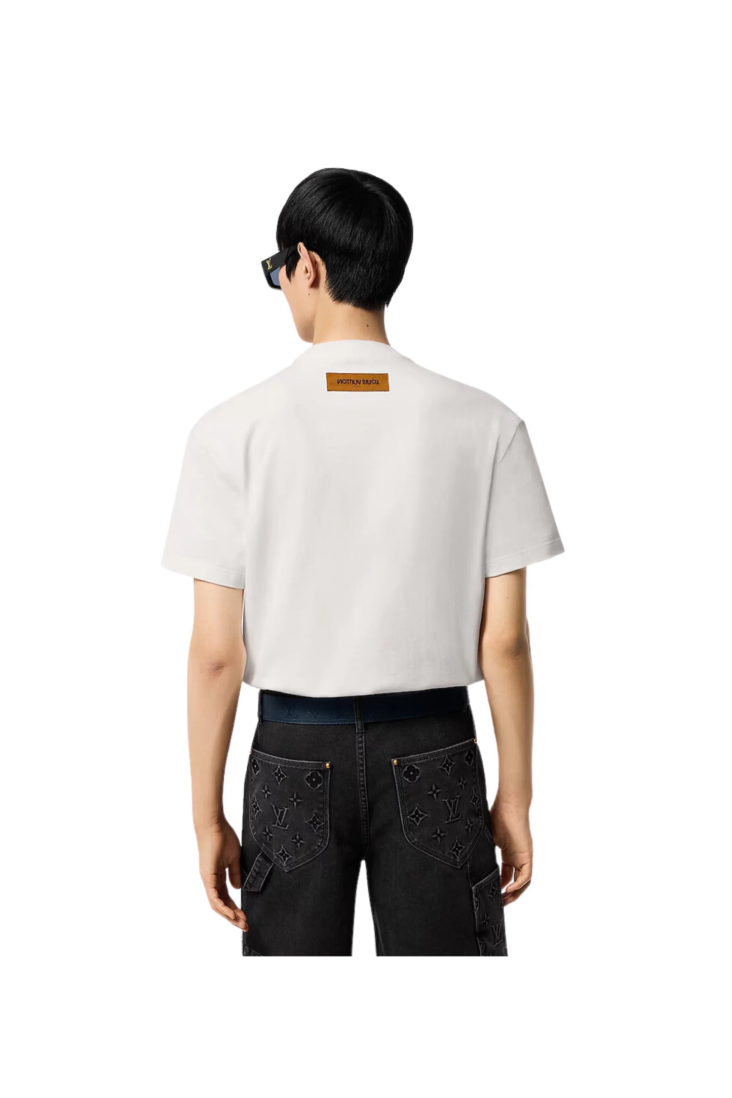 LOUIS VUITTON Cotton T-shirt with embroidered signature