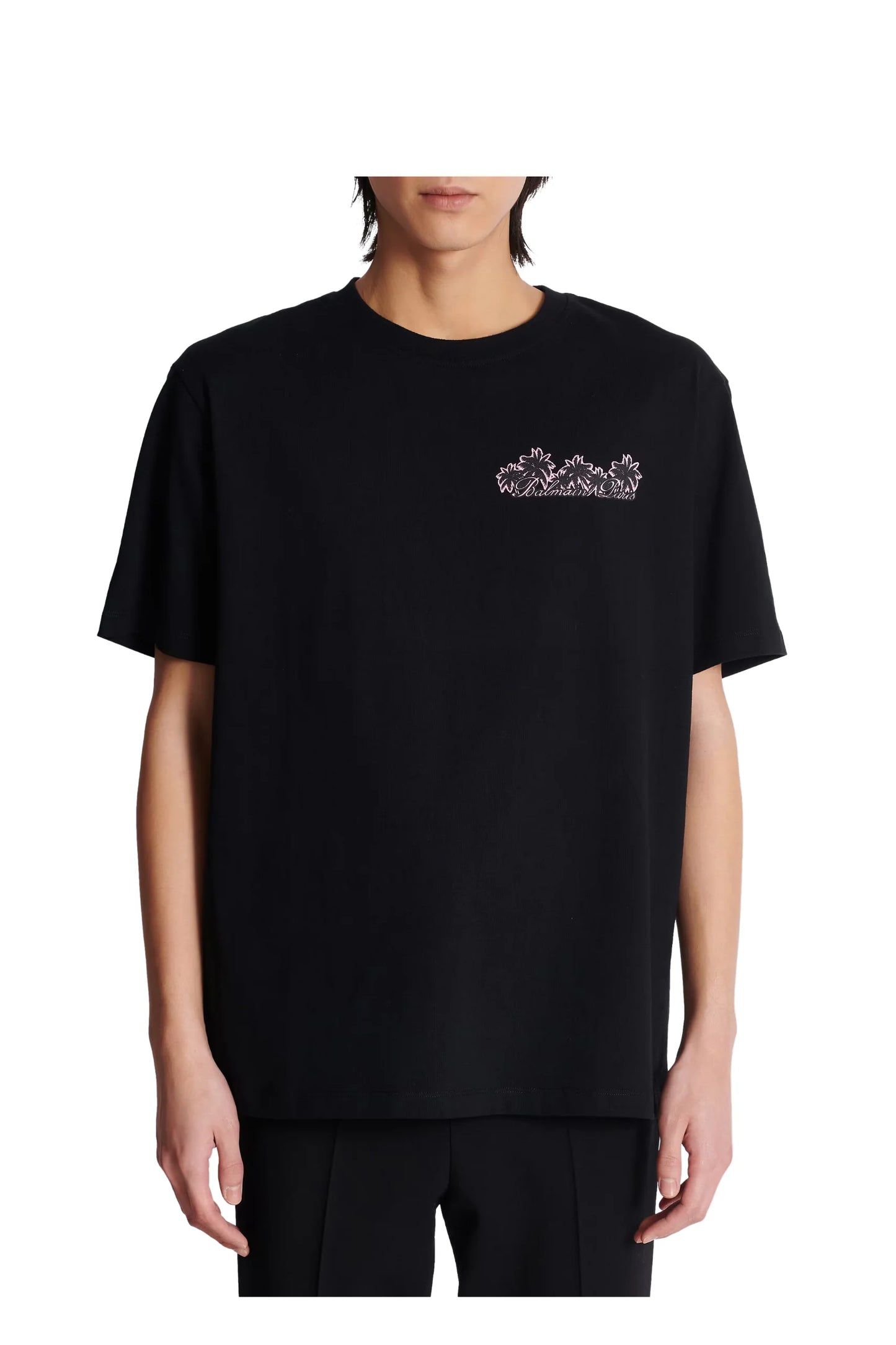 Club Balmain Signature printed T-shirt BLACK