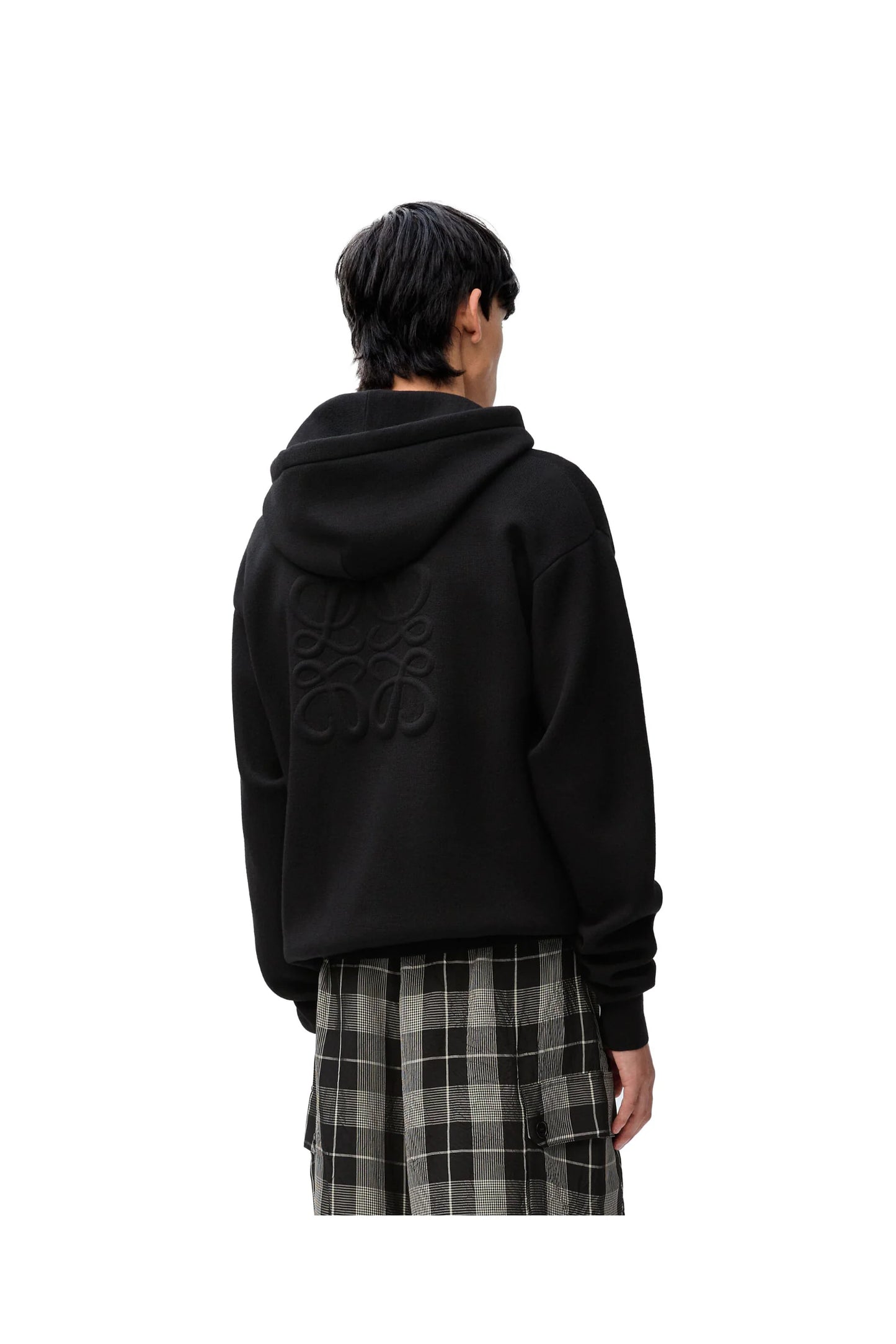 LOEWE Anagram zip-up hoodie in wool