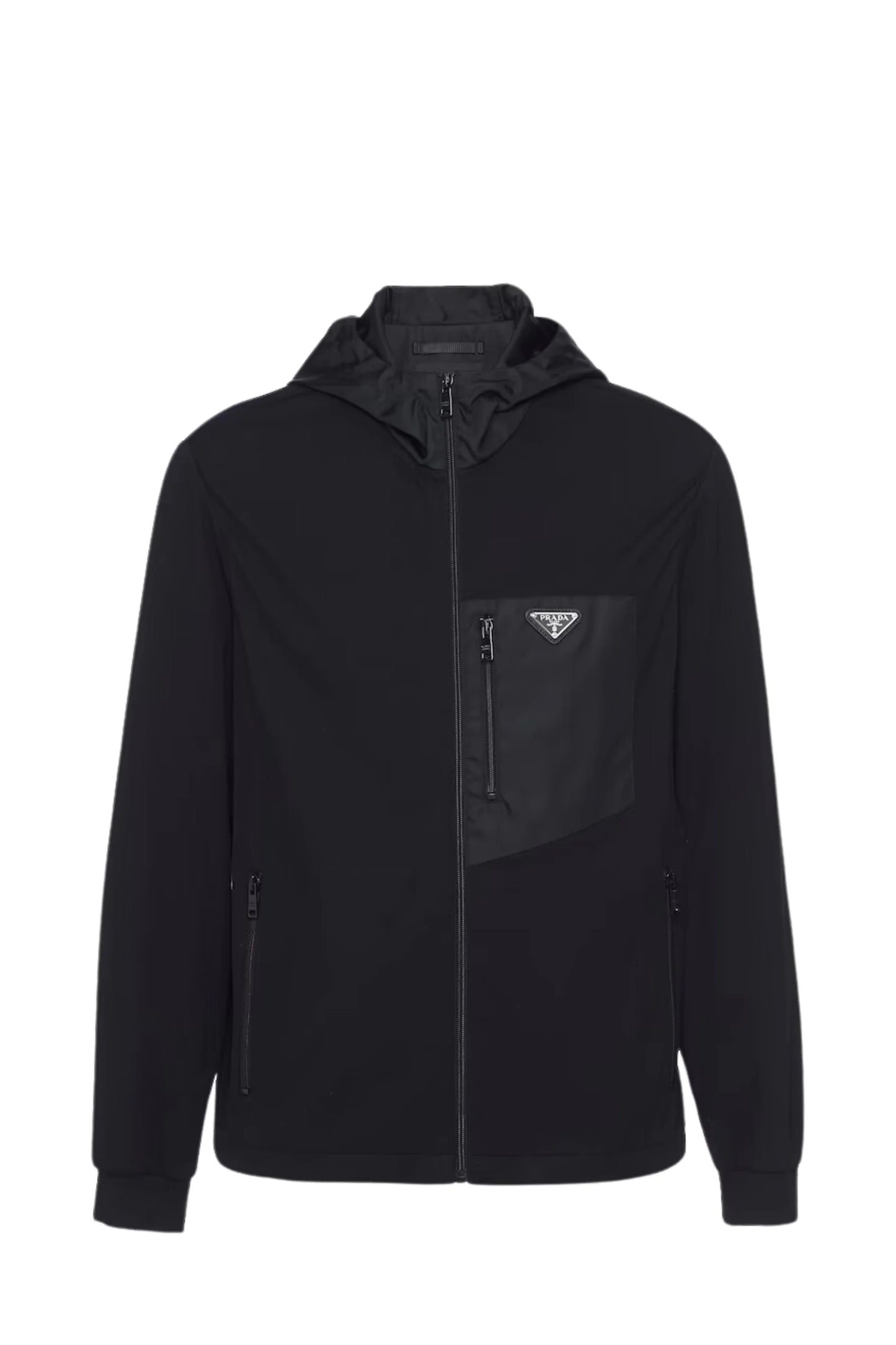 PRADA Technical cotton and Re-Nylon cardigan