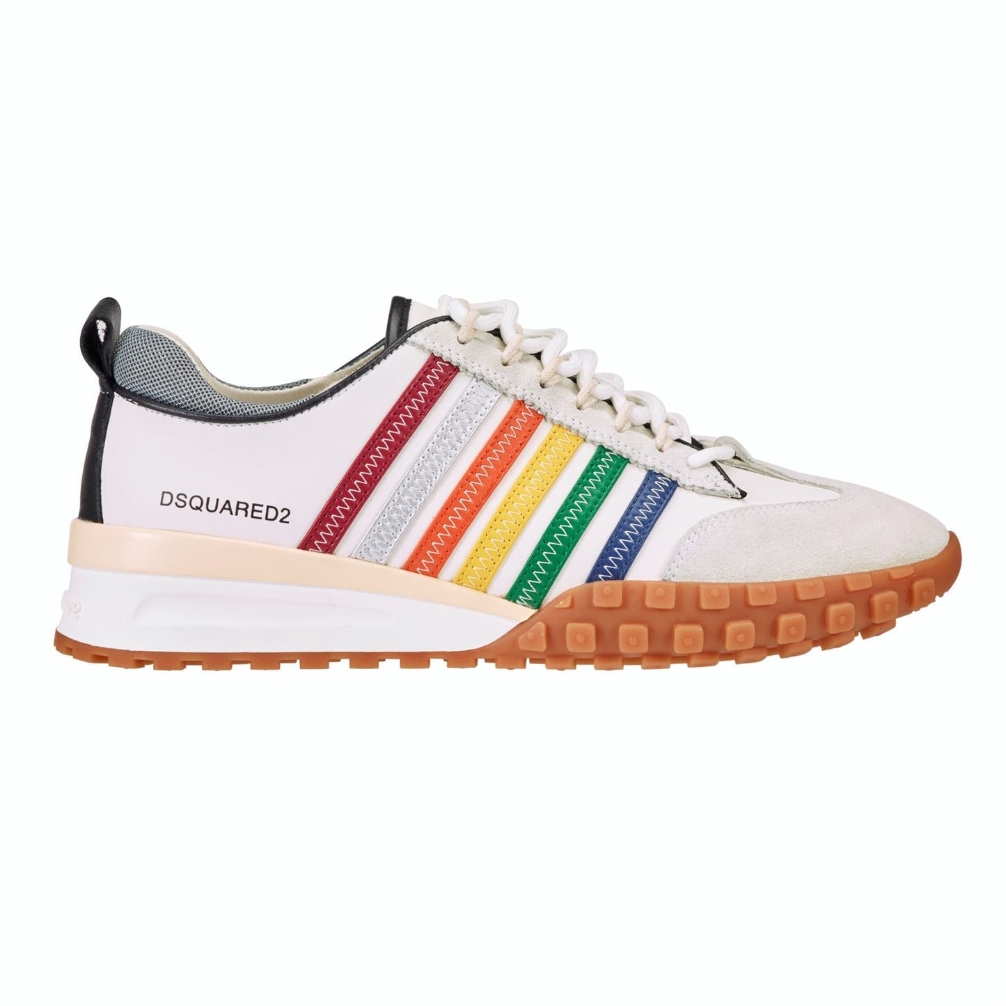 Sneakers mit Regenbogenstreifen